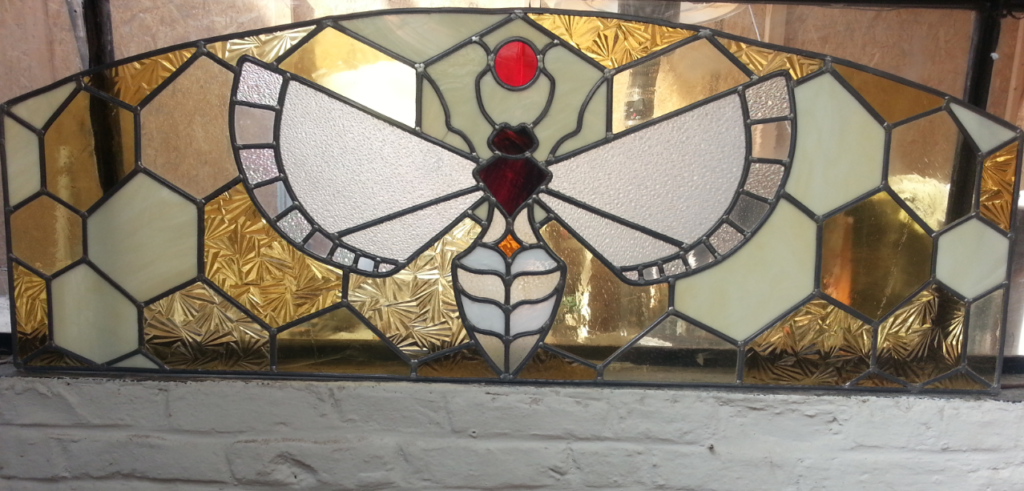verre imprimé art deco