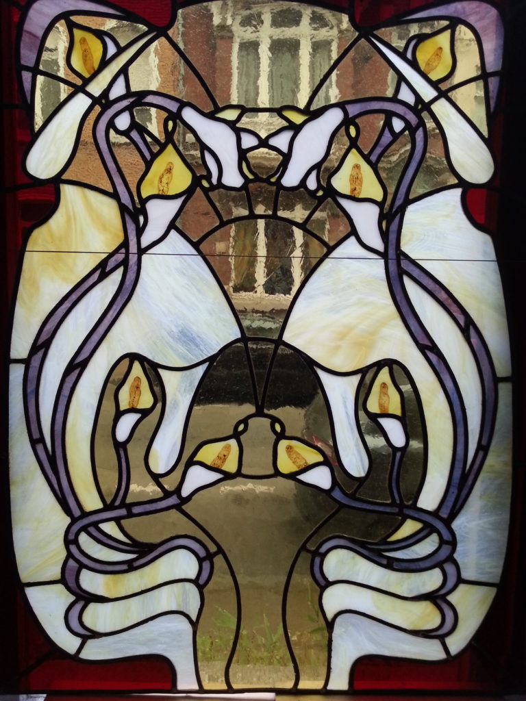 vitrail art nouveau style nouille