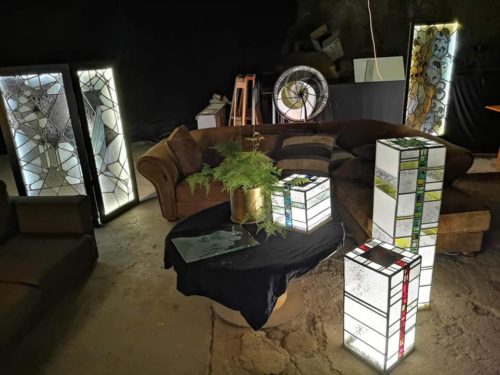 Objets d'art en verre, collection luminaires